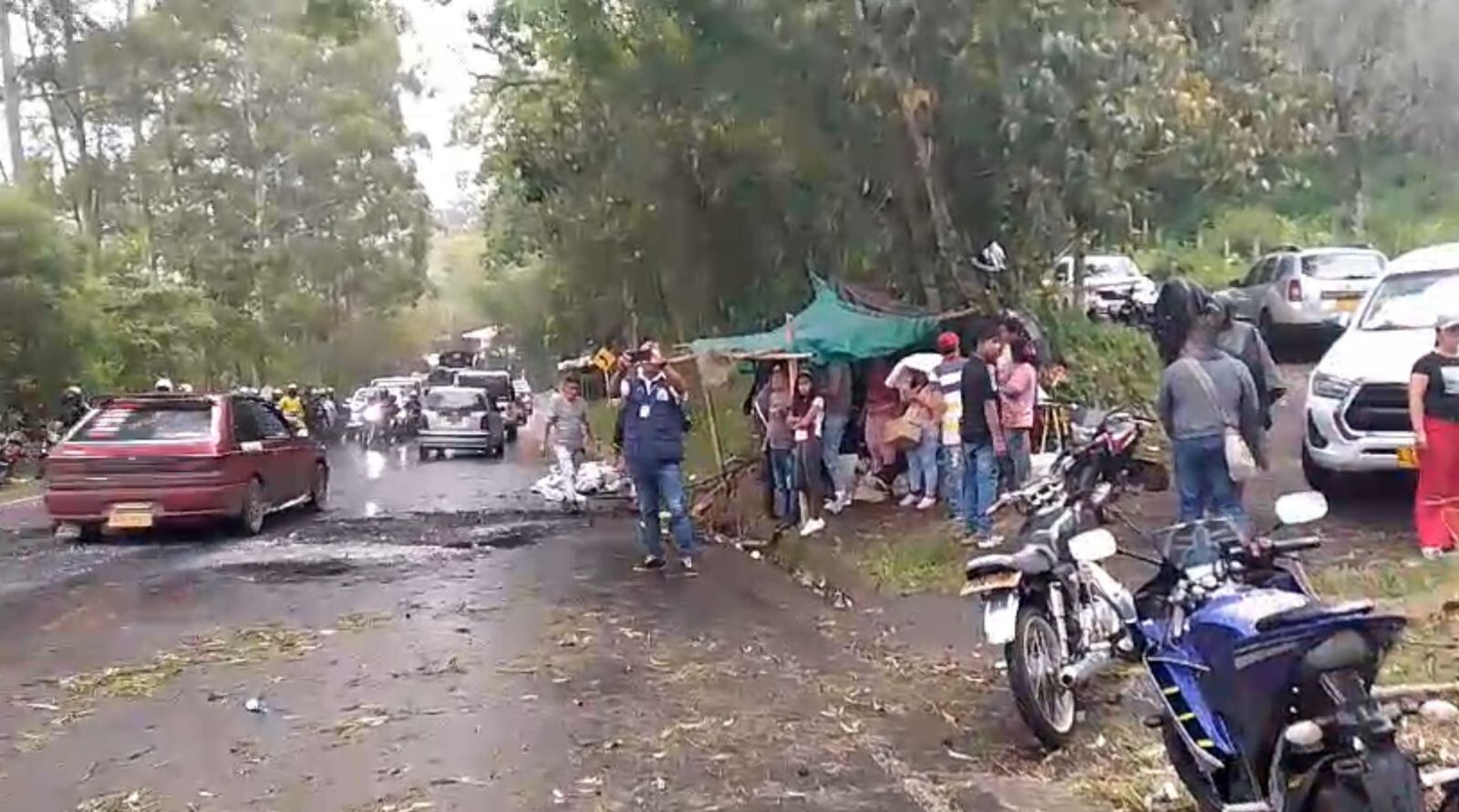La normalidad retornó a la carretera internacional después de tres días de interrupción a la movilidad. Crédito; red de Apoyo Cauca.