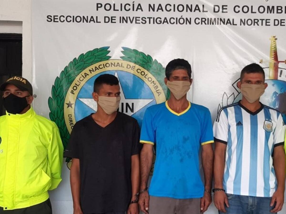 Capturados tres hombres por hurto de semovientes en Norte de Santander
