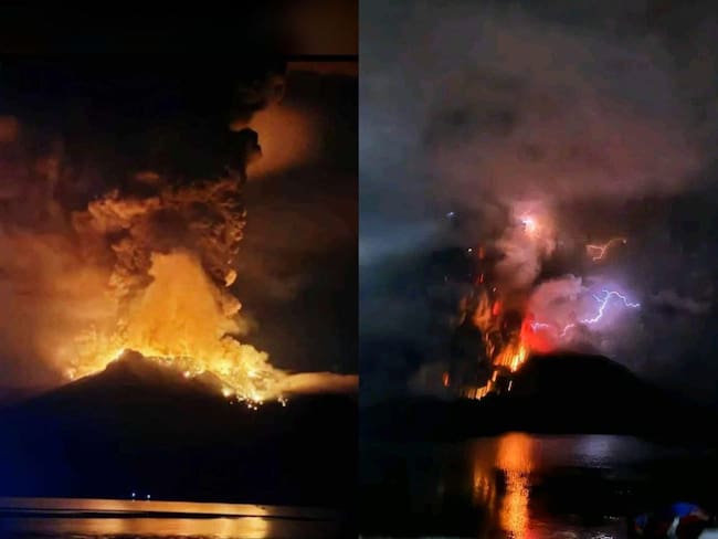 Erupción del volcán Ruang en Indonesia - EFE/EPA/PVMBG