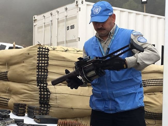 ONU ya tiene en su poder las 7.132 armas de las Farc. Foto: Colprensa