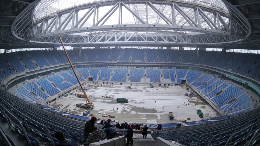 Investigadores rusos han acusado a un ex vicegobernador de San Petersburgo de sobornos en relación con la construcción de un estadio. Foto: Associated Press - AP.