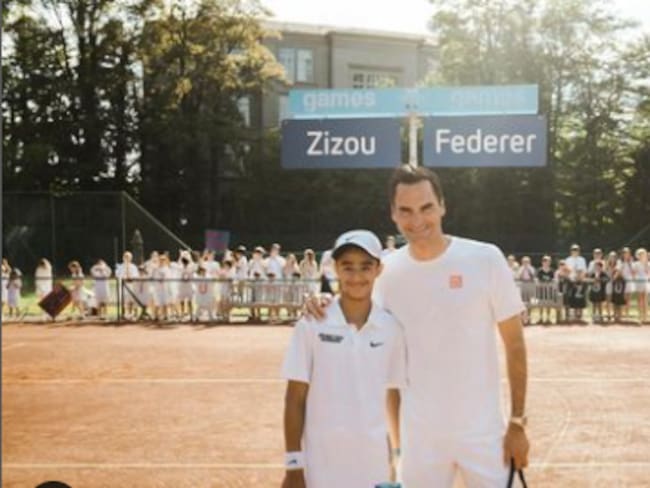‘Zizou’, el niño tenista al que Roger Federer le cumplió un sueño