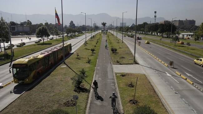 Debido a la emergencia sanitaria del Covid-19, el país tuvo una reducción de un 80% -90% en la movilidad de las ciudades durante el mes de marzo.. Foto: Colprensa