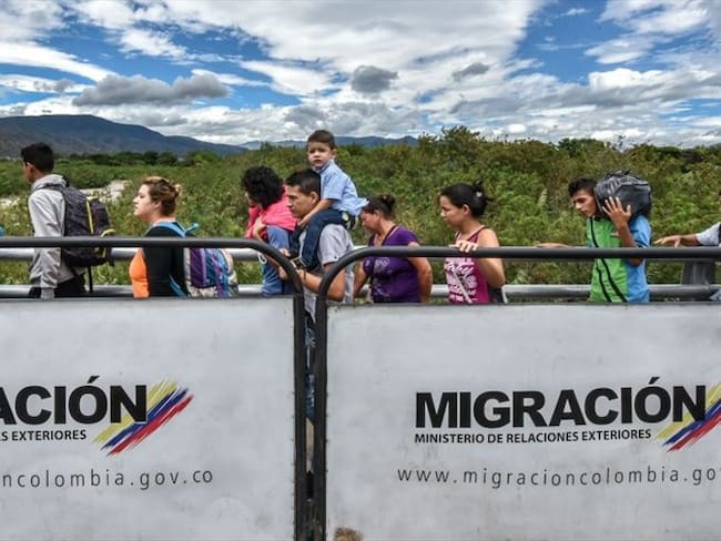 Los migrantes han llegado masivamente al municipio de Arauquita. Foto: Getty Images / LUIS ACOSTA