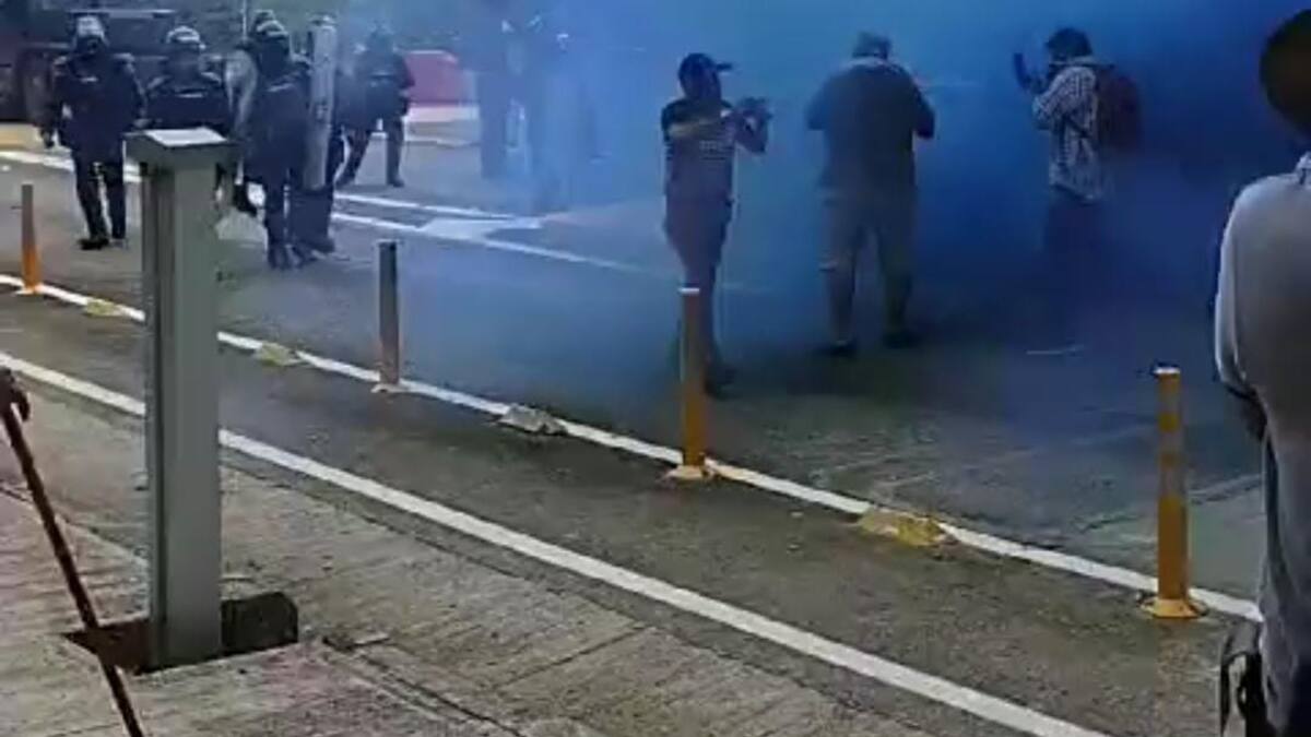 Denuncian fuerza excesiva por la UNDMO en el peaje de San Luis de Gaceno, Boyacá