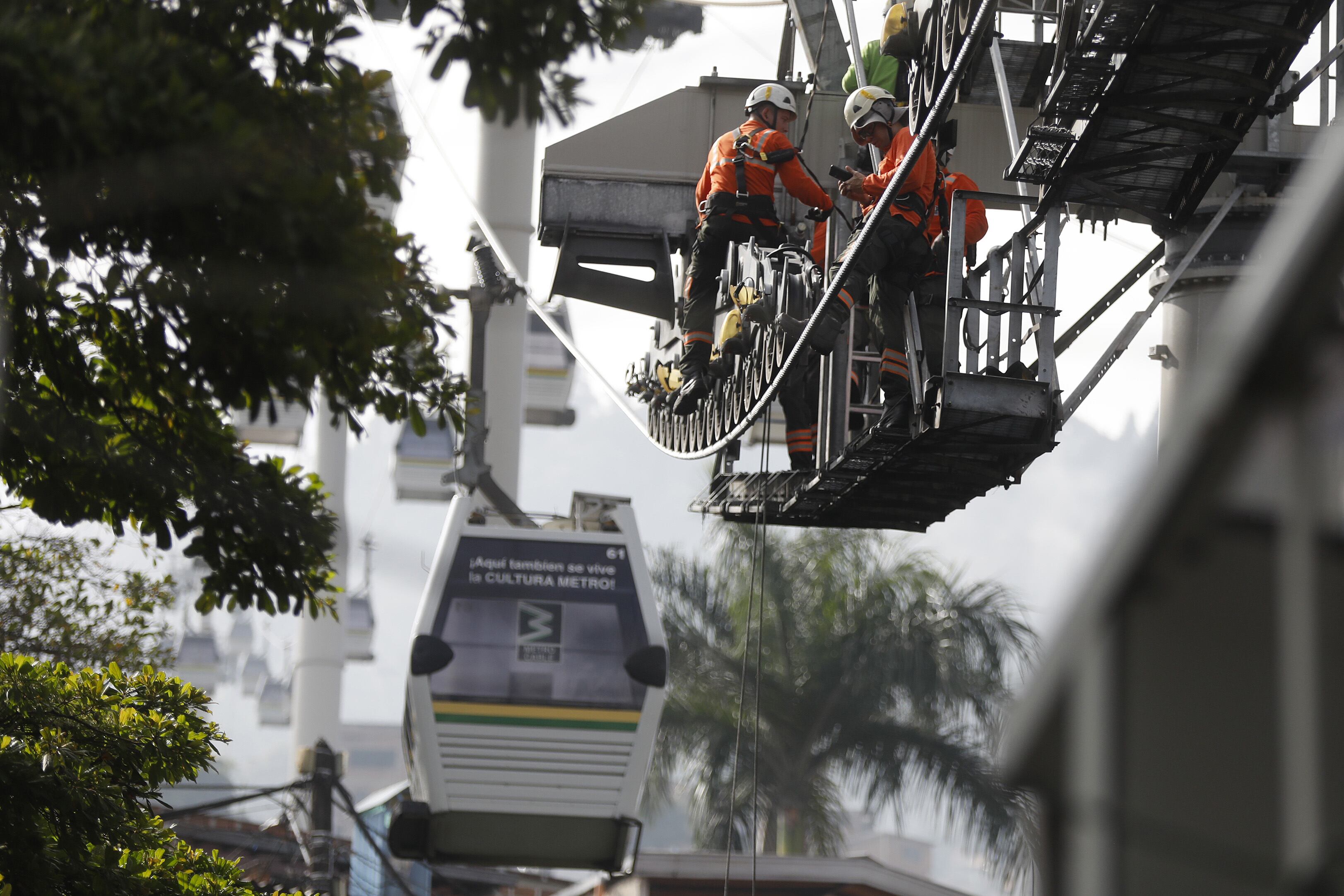 Metrocable de Medellín. Foto: EFE/Luis Eduardo Noriega Arboleda