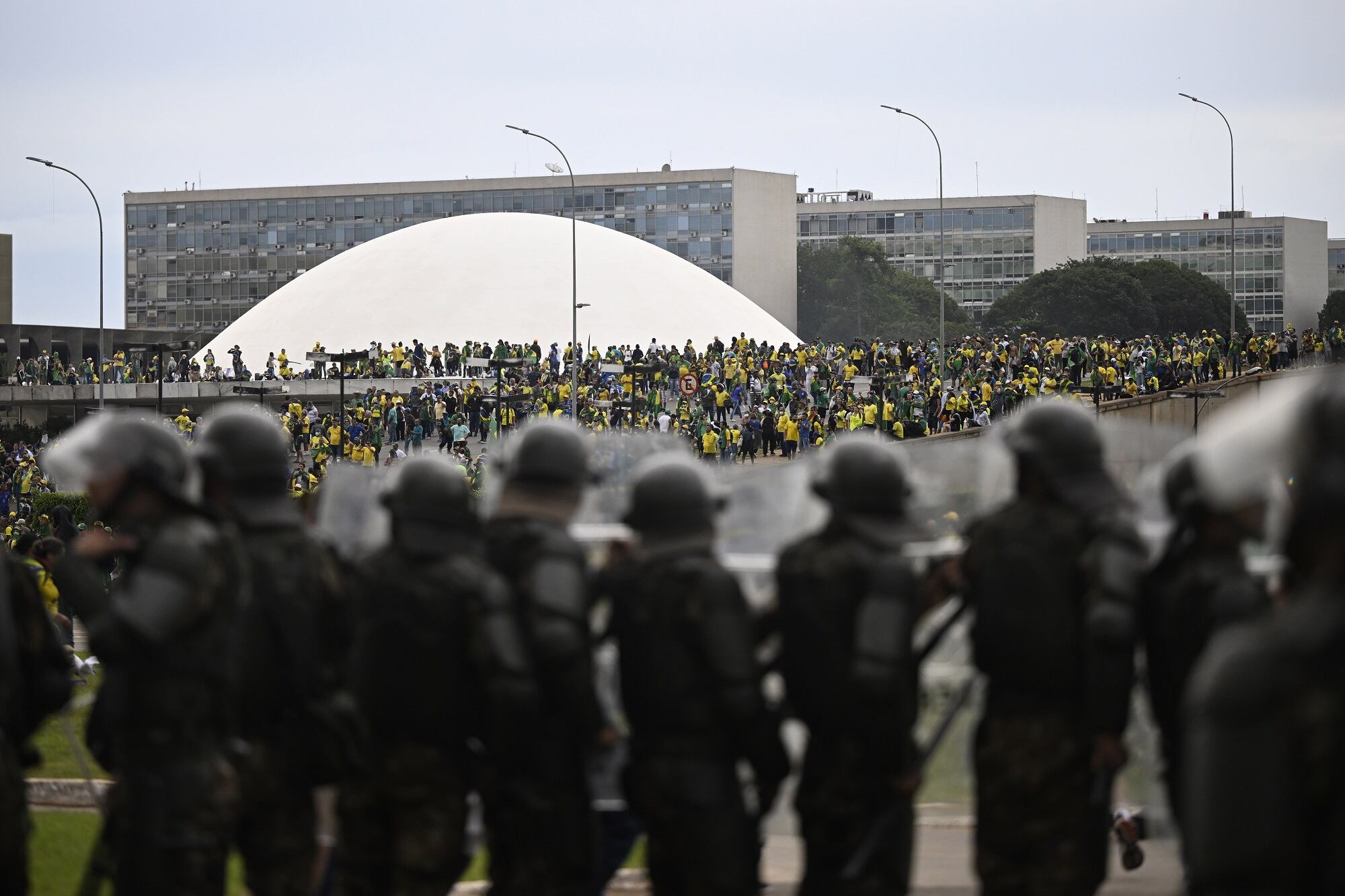 Asalto al Congreso de Brasil. (Photo by Mateus Bonomi/Anadolu Agency via Getty Images)