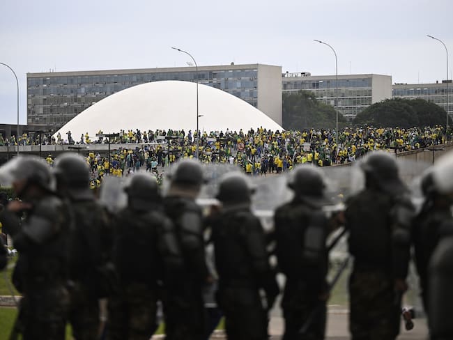 Asalto al Congreso de Brasil. (Photo by Mateus Bonomi/Anadolu Agency via Getty Images)