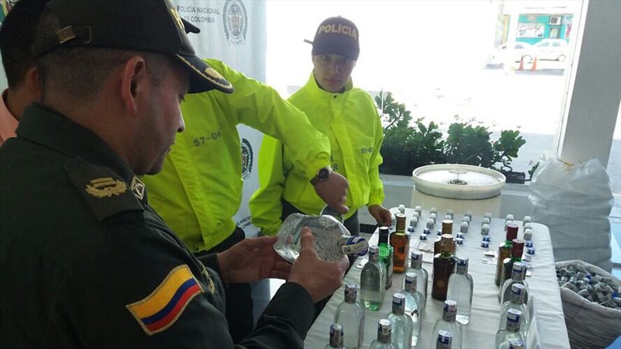 Cargamento de licor de contrabando en Cúcuta y Antioquia / imagen de referencia. Foto: Colprensa