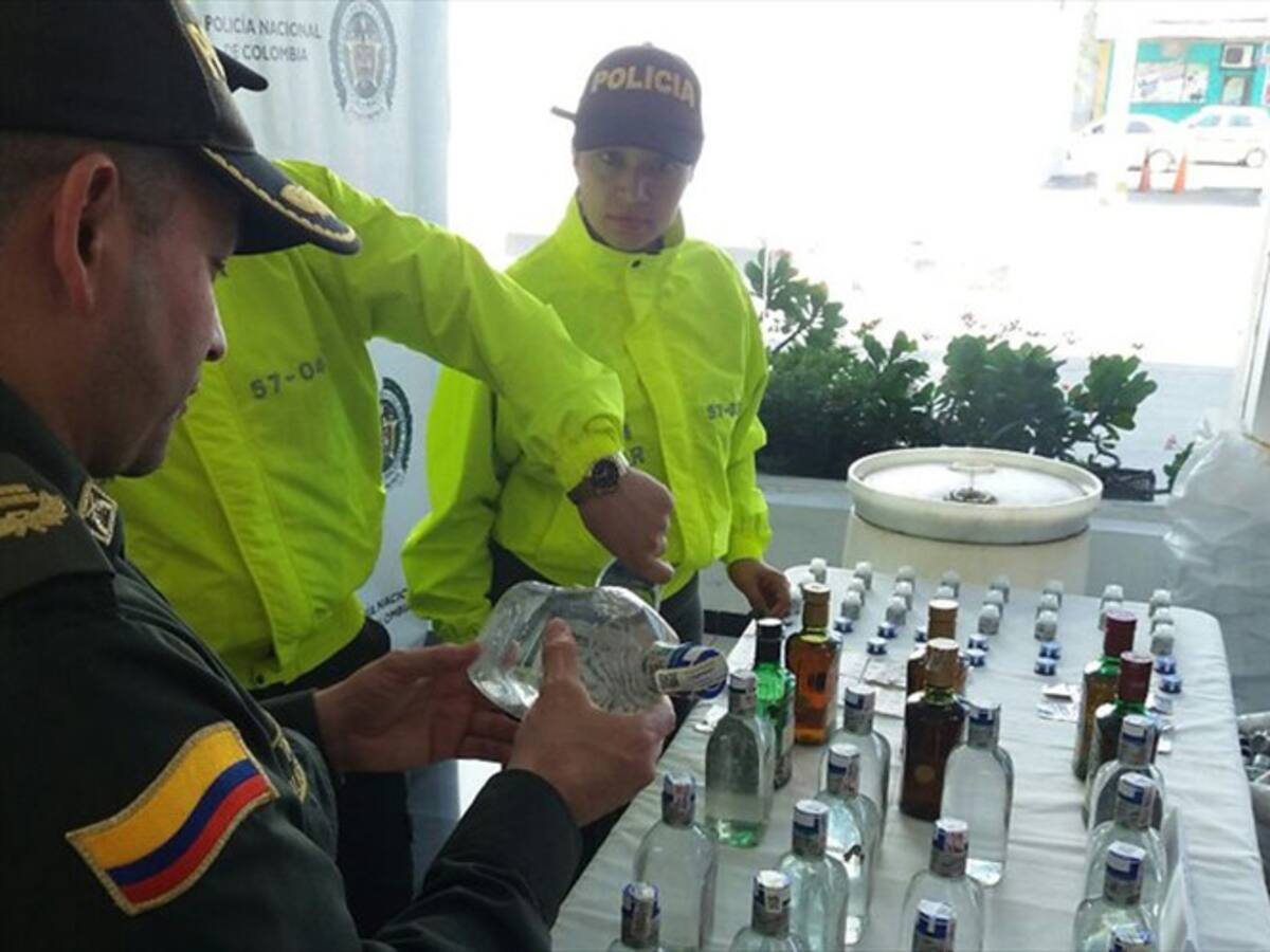 Autoridades incautan gigantesco cargamento de licor de contrabando en Cúcuta y Antioquia