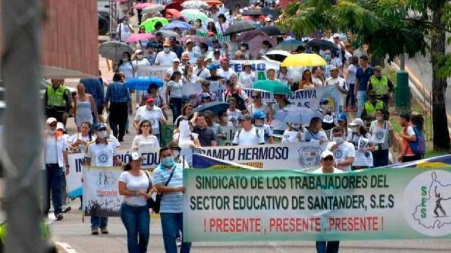Para este martes, 28 de septiembre, se tiene programado una jornada de protestas en Bucaramanga. Foto: W Radio