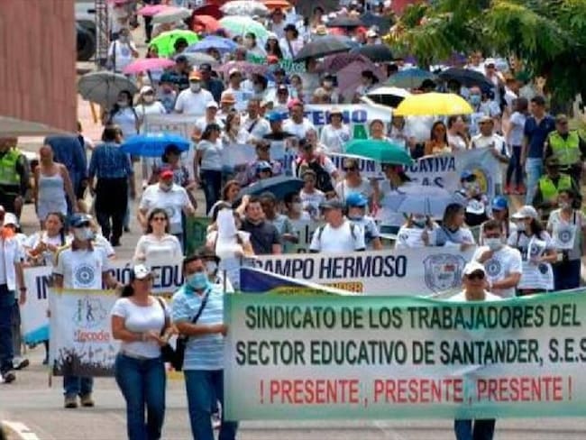 Para este martes, 28 de septiembre, se tiene programado una jornada de protestas en Bucaramanga. Foto: W Radio