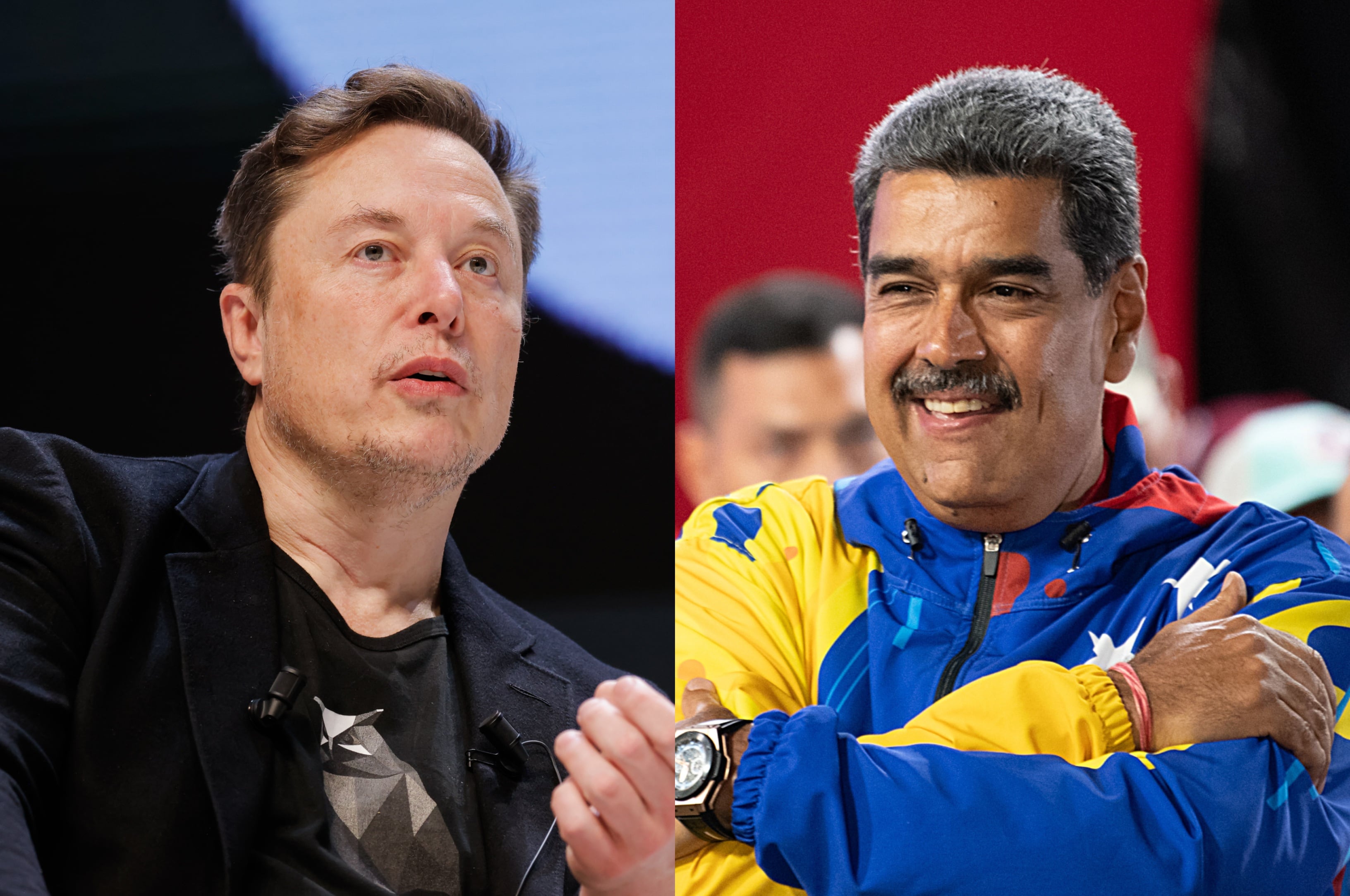 Elon Musk y Nicolás Maduro | Foto: GettyImages