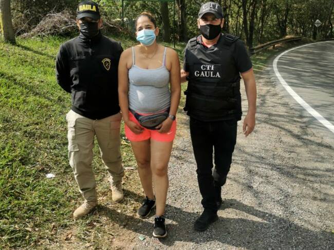 A la cárcel mujer que habría participado de un secuestro en el occidente de Boyacá. Foto: Cortesía Fiscalía