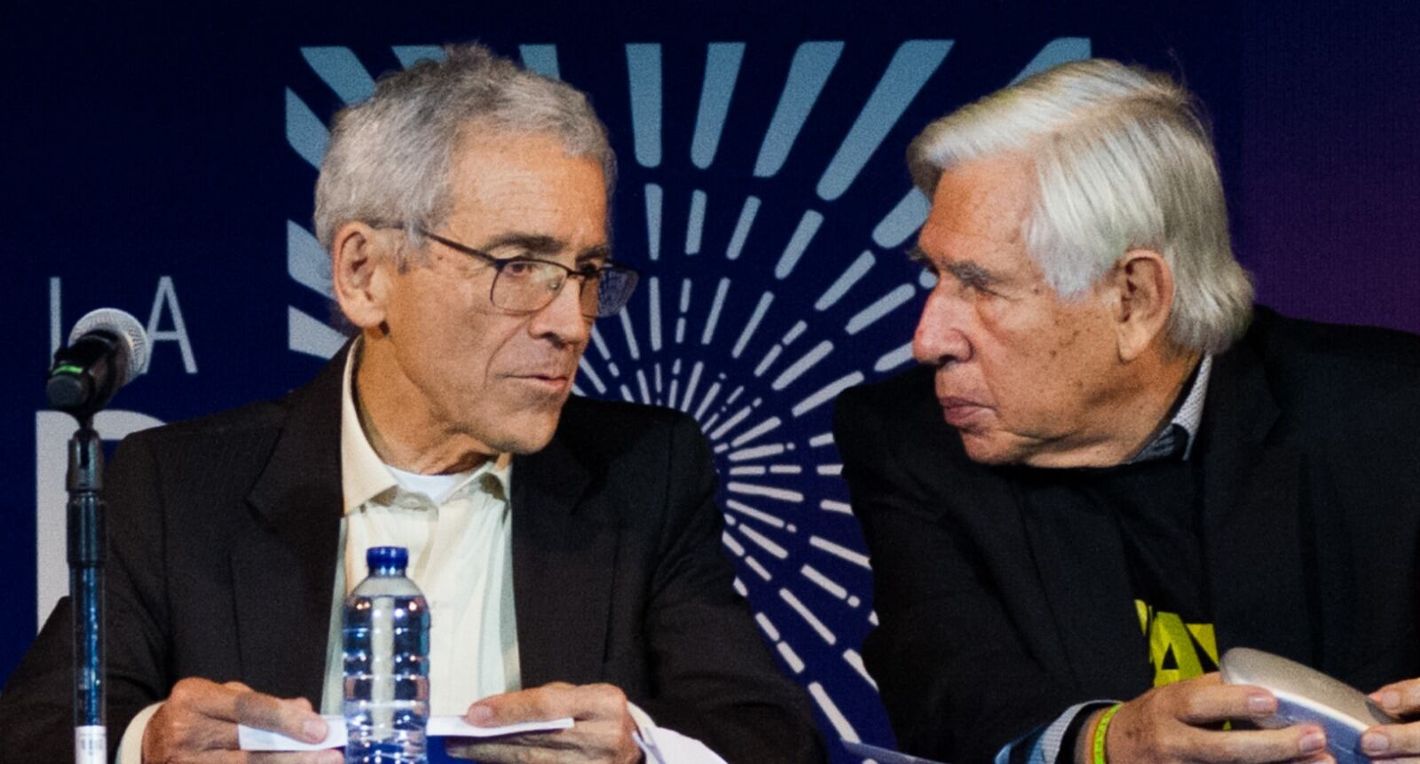 Francisco de Roux y Saúl Franco. Foto archivo: Sebastian Barros / Getty Images