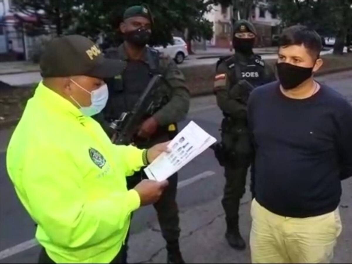 Capturan en Cali a alias 'Chumado', uno de los más buscados en Ecuador