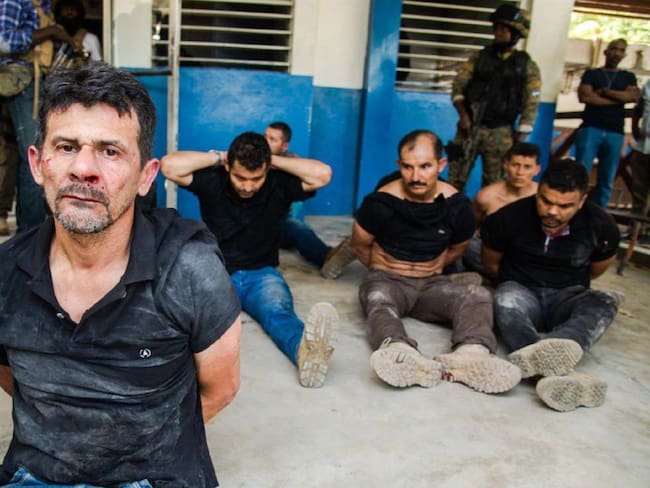 Colombianos detenidos en Haití. Foto: Colprensa.