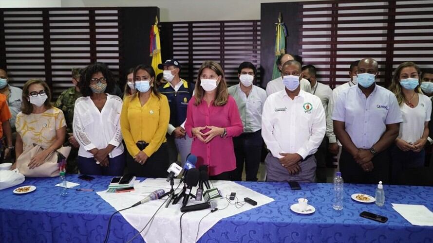 La vicepresidenta Marta Lucía Ramírez viajó al Chocó. Foto: Vicepresidencia