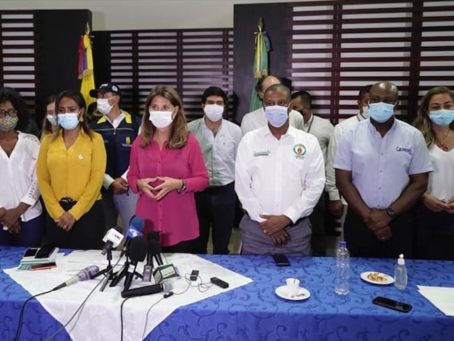 La vicepresidenta Marta Lucía Ramírez viajó al Chocó. Foto: Vicepresidencia