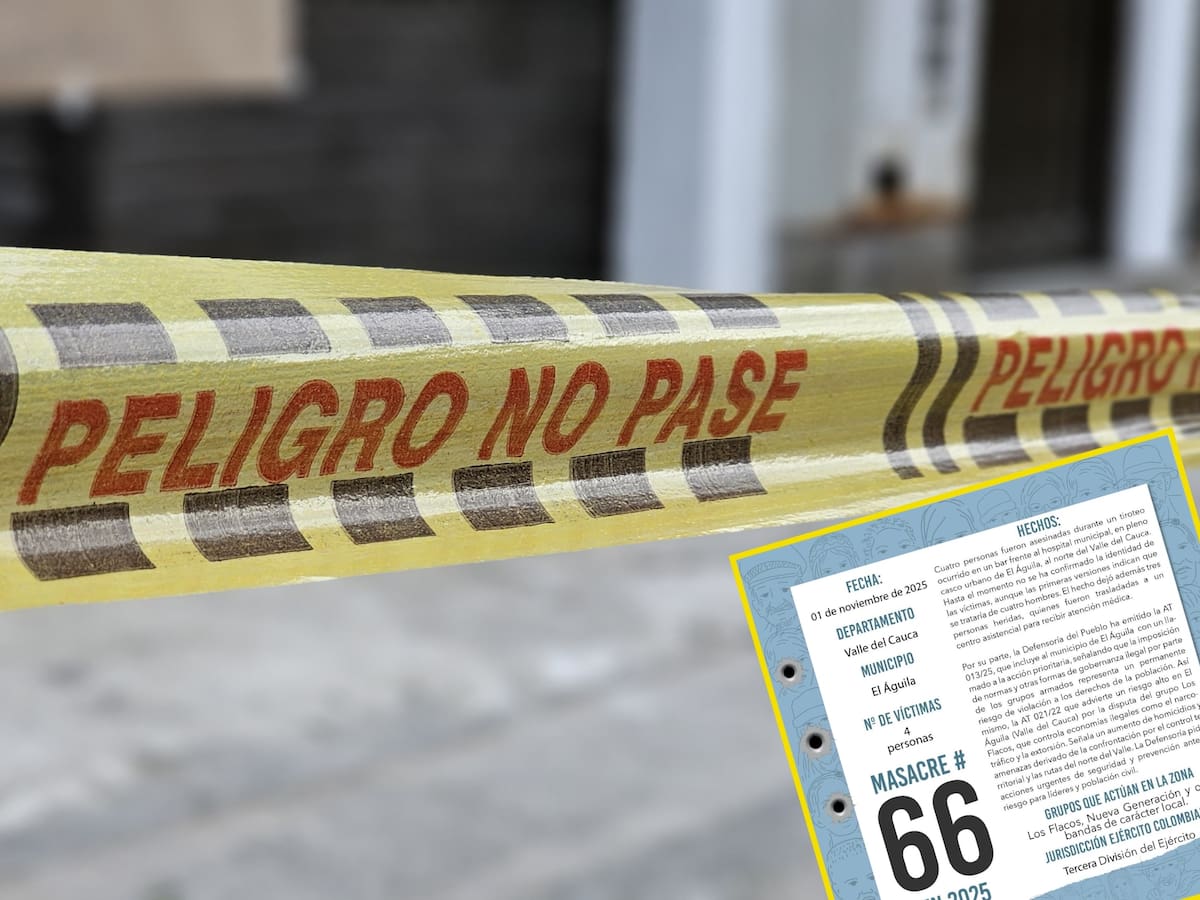 Masacre en el Valle del Cauca: cuatro personas fueron asesinadas en un bar