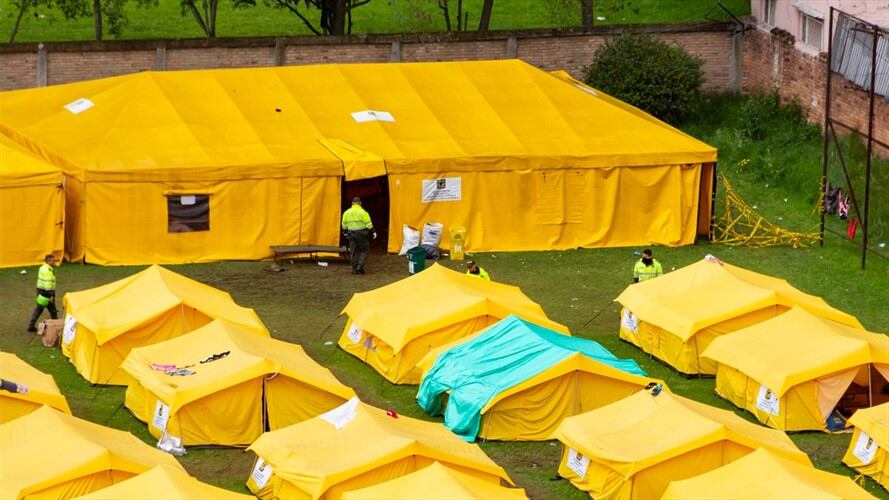 Bogotá puso fin a campamento humanitario para venezolanos. Foto: Agencia Anadolu