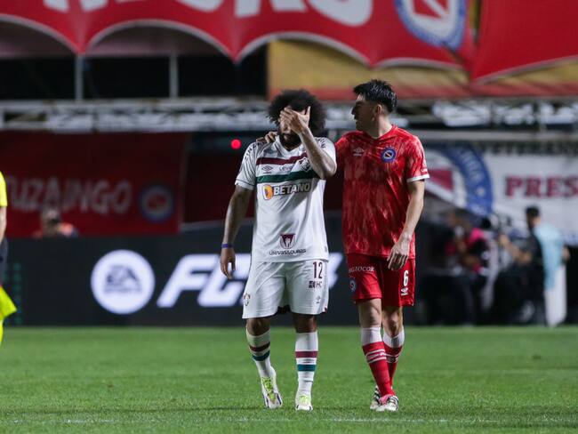 Marcelo tras ser expulsado en el partido Argentinos Juniors v Fluminense por Copa Libertadores. Foto: Daniel Jayo/Getty Images.