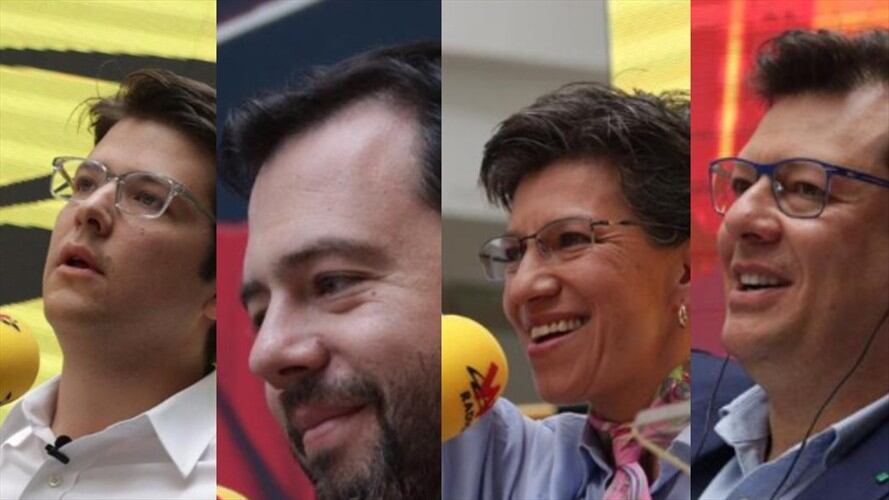 Candidatos alcaldía Bogotá. Foto: La WCon Vicky Dávila