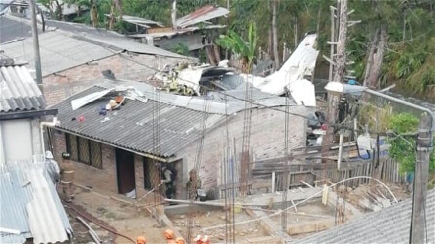Tragedia aérea en Popayán. Foto: Cortesía Javier Astaiza