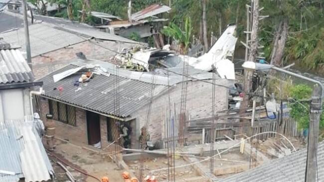 Tragedia aérea en Popayán. Foto: Cortesía Javier Astaiza