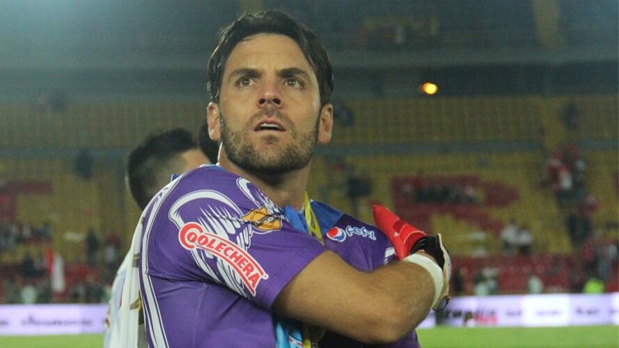 Sebastián Viera, arquero del Junior de Barranquilla. Foto: Colprensa - Diego Pineda