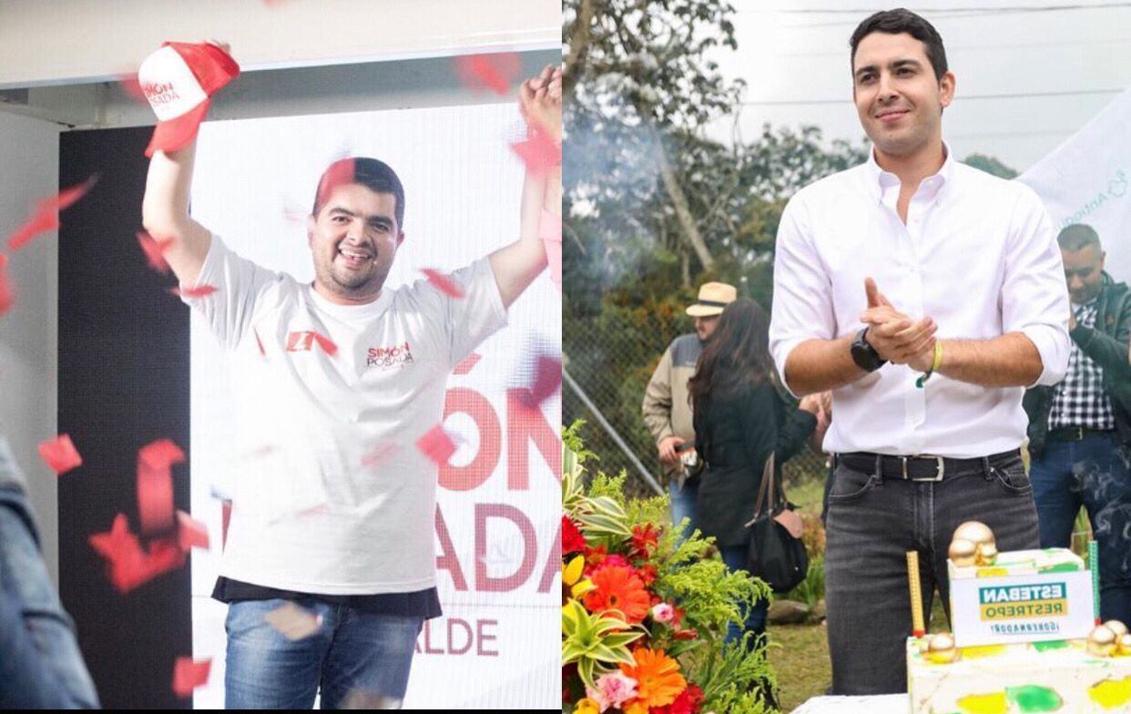 Exsenador Julián Bedoya. Tomada de @julianbedoyap y Esteban Restrepo. Tomada de @estebanrestre