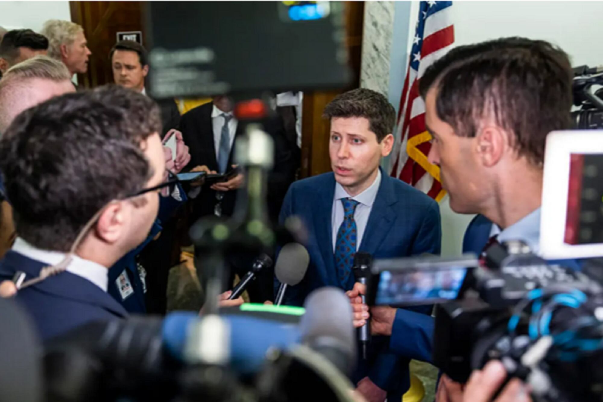 Foto: Sam Altman / director ejecutivo y cofundador de Open AI, desarrolladora del programa de generación de texto ChatGPT / EFE / Jim Lo Scalzo