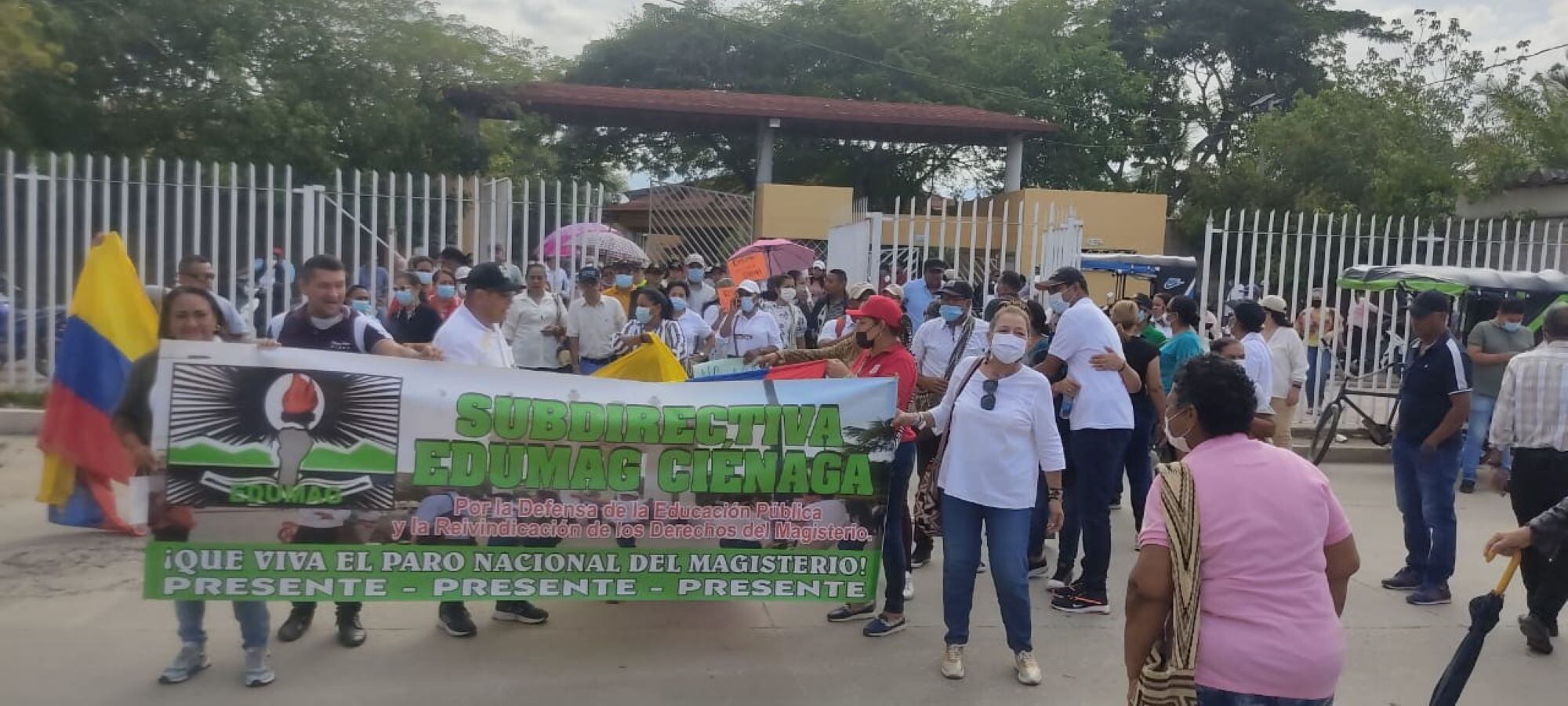 Protesta de los maestros/ Junior Beltrán