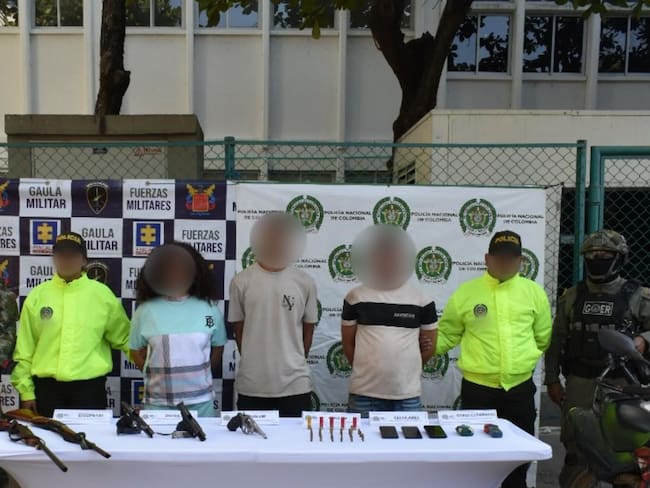 Capturados por las autoridades/ Gobernación del Magdalena.