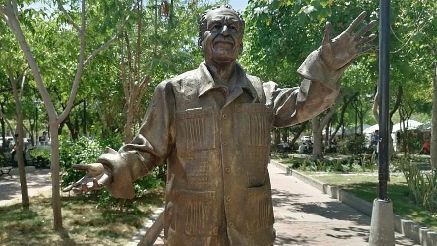 Vandalizan monumento de ‘Gabo’ en Santa Marta . Foto: La W