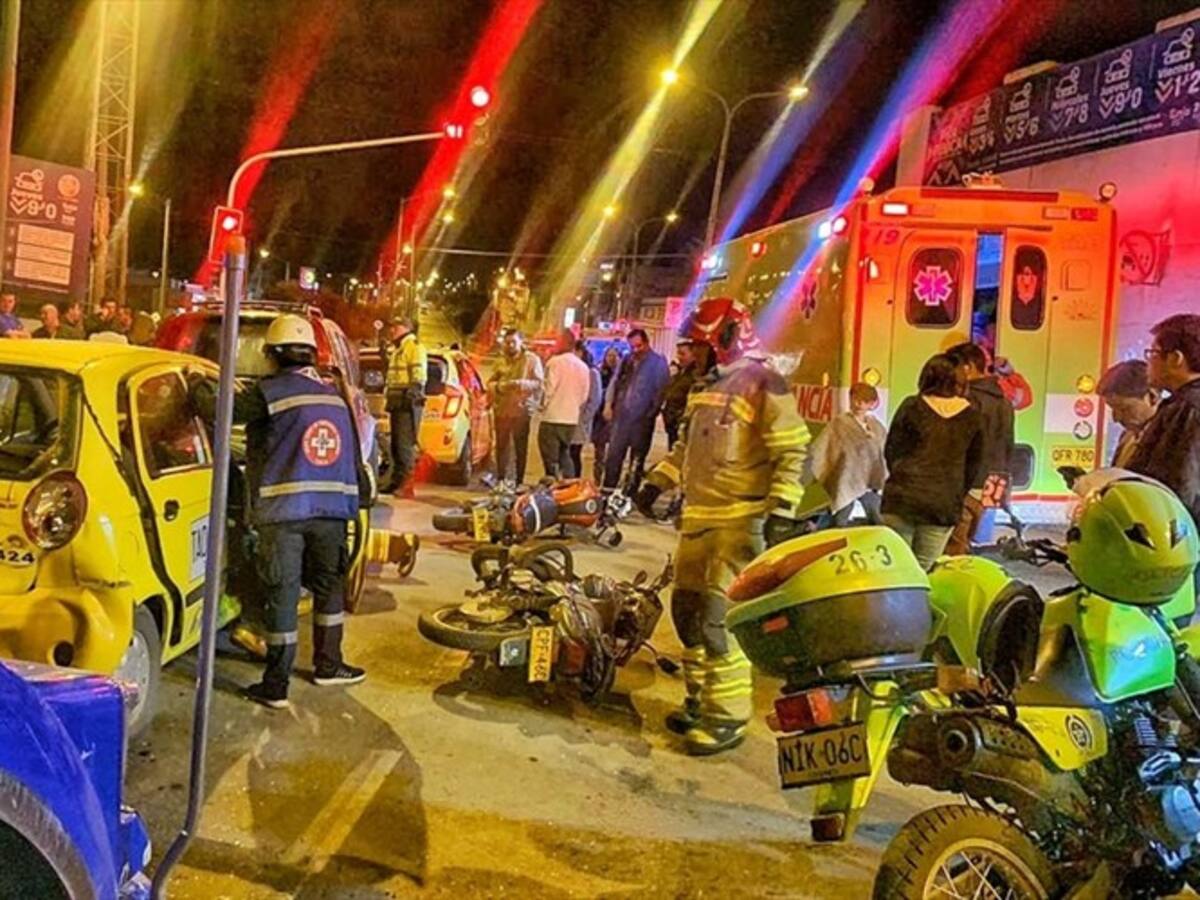 Accidente múltiple de tránsito dejó 6 heridos en Tunja