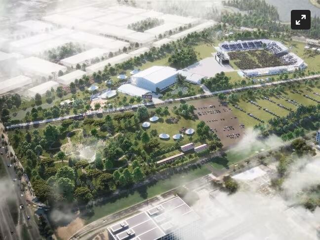 Imágenes del nuevo espacio para eventos culturales en Bogotá 'Vive Claro'.