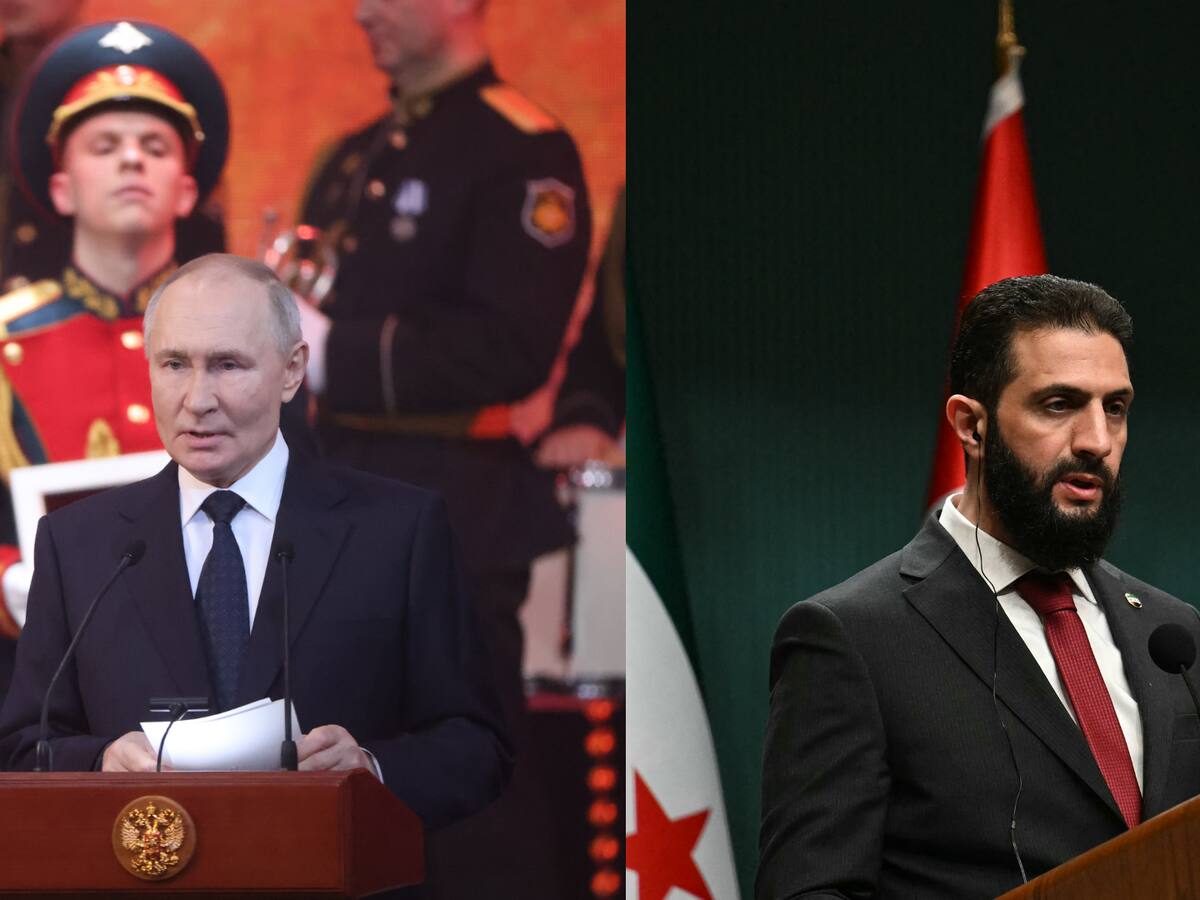 Vladimir Putin habla por primera vez con el presidente interino de Siria, Ahmed al Sharaa