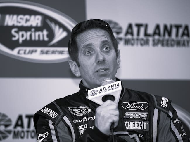 Greg Biffle, durante una rueda de prensa en febrero de 2016. FOTO: Todd Warshaw/NASCAR via Getty Images