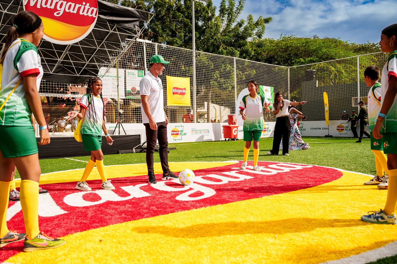Cancha en el barrio el Pando de Santa Marta/ Cortesía