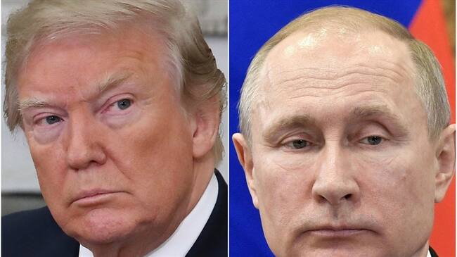 El presidente de Estados Unidos, Donald Trump y el presidente de Rusia, Vladímir Putin. Foto: Agencia EFE