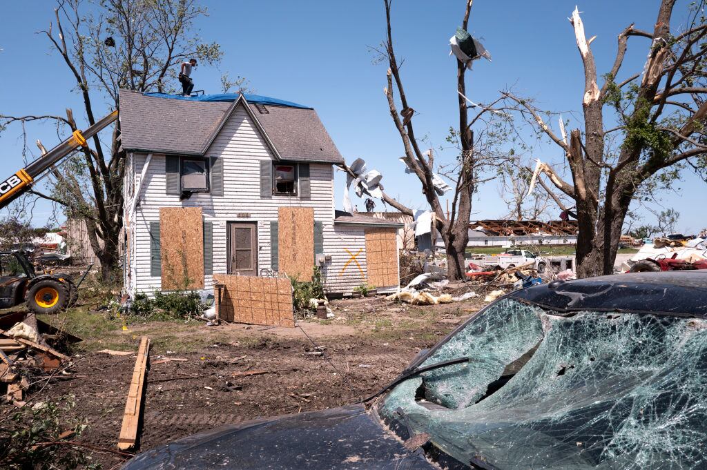 Daños por tormentas en Iowa. (Photo by Scott Olson/Getty Images)