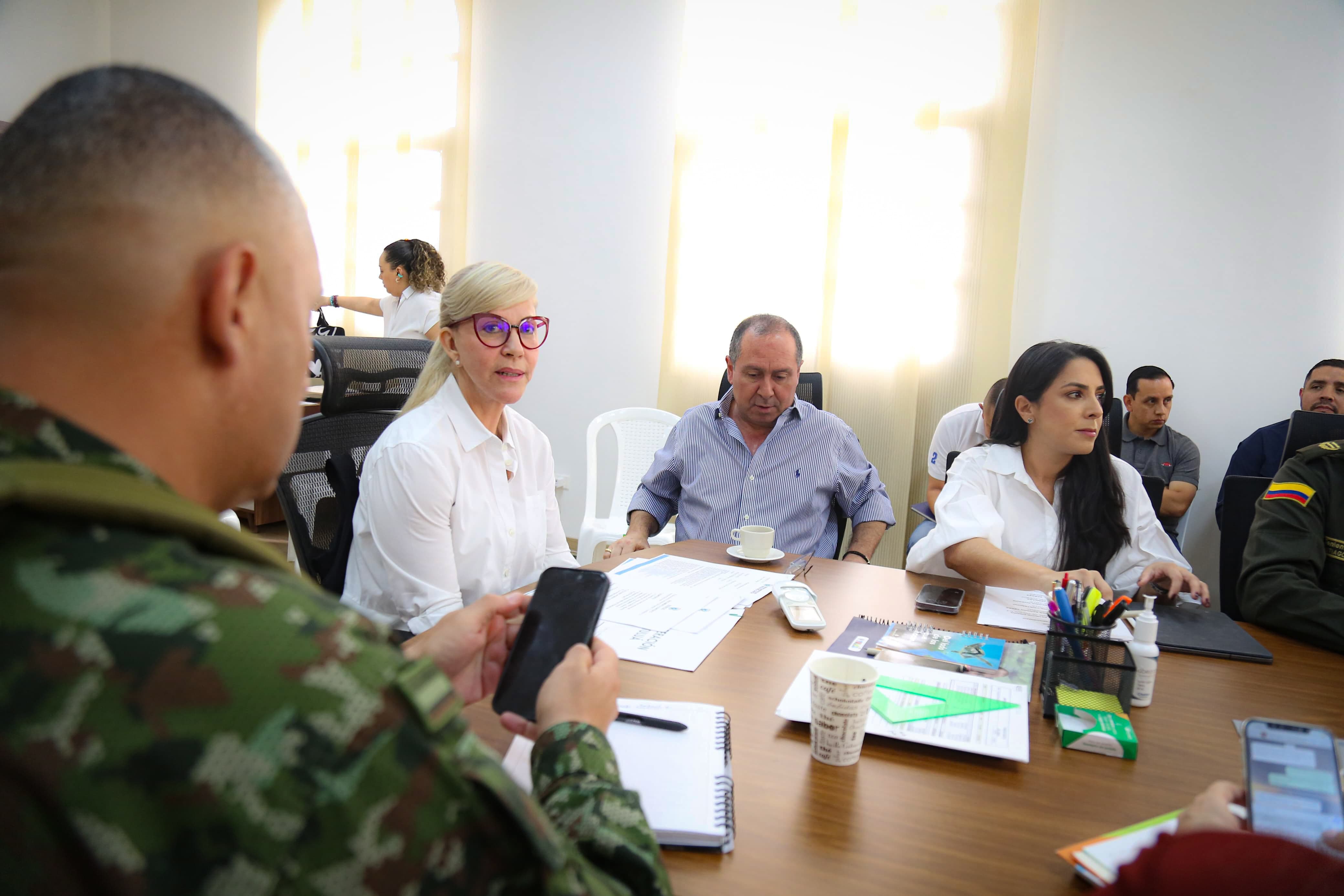 Consejo de seguridad realizado en Tuluá. Foto: Gobernación del Valle