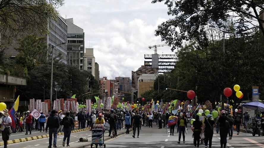 En Sigue La W mostramos cómo transcurren las protestas en las principales ciudades del país. . Foto: Colprensa