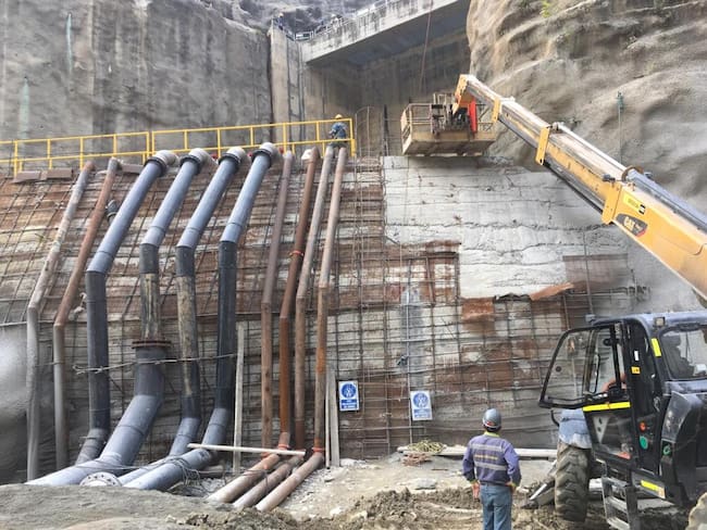 Bogotá 22 de marzo de 2019. Recuperación de la casa de máquinas en el proyecto de Hidroituango (Colprensa- EPM).