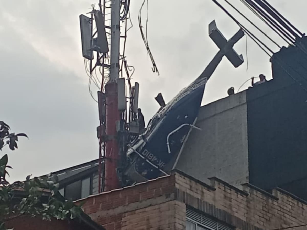 Helicóptero de servicio turístico se accidentó en Medellín