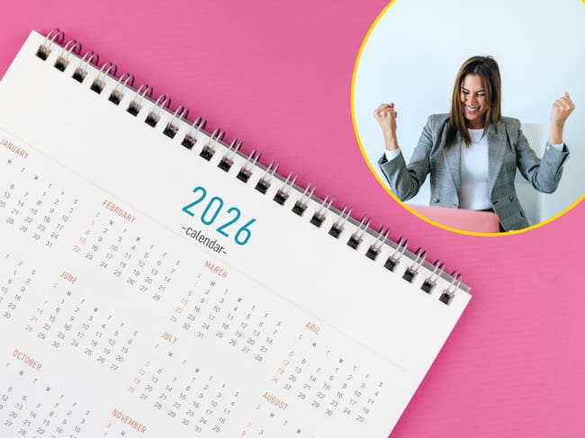 Días festivos en Colombia en 2026. Una mujer trabajadora celebra que sean más de 15. Fotos: Getty Images.