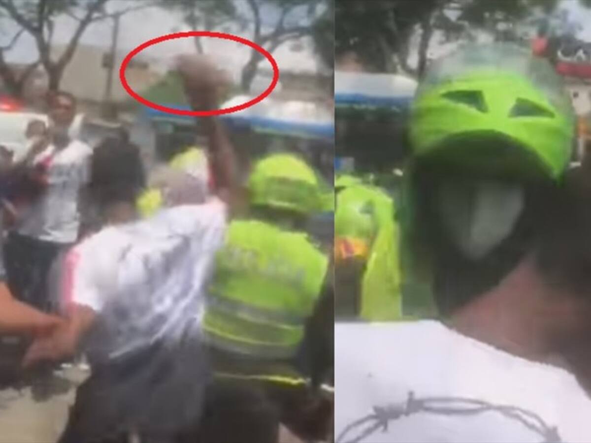 Video: Hombre le apuntó a un ladrón y le pegó con un ladrillo a un policía en la cabeza