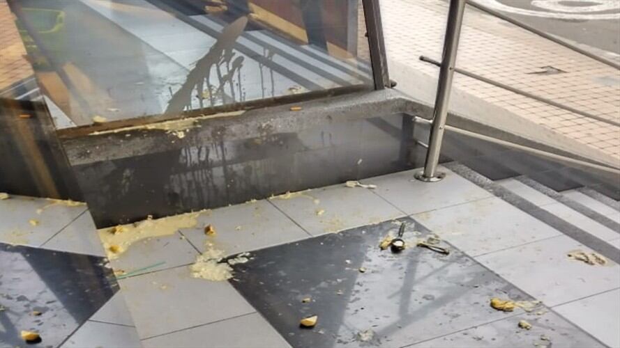 Los hechos se habrían dado en el centro de Bucaramanga frente a la Cámara de Comercio.. Foto:suministrada.