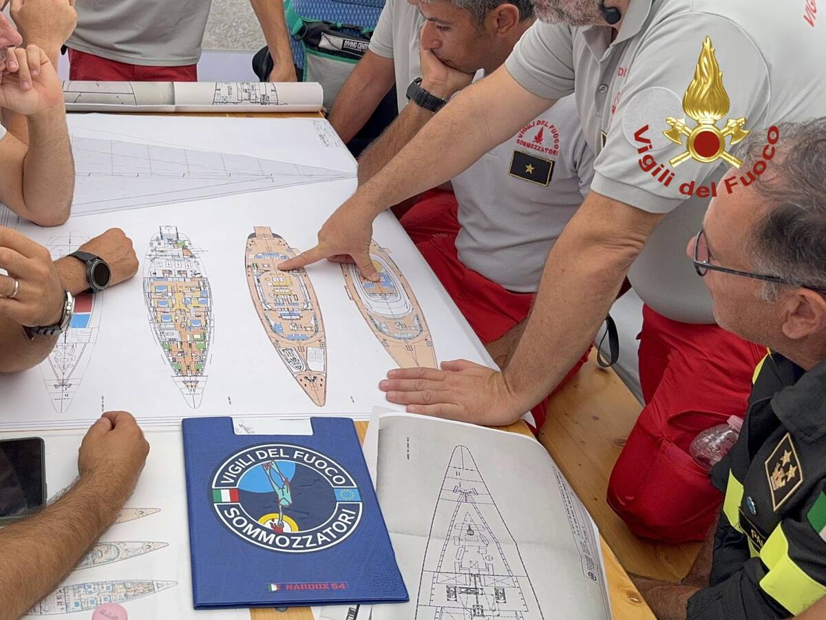 Primeras autopsias a dos víctimas del Bayesian señalan ahogamiento y descartan traumatismo